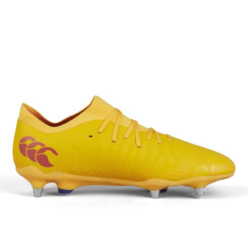 Chaussures Rugby Speed Infinite Pro SG Crampons Hybrides Tout Terrain Jaune/Orange - Canterbury