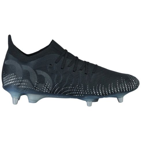 Chaussures Rugby Speed Infinite Elite SG Crampons Hybrides Tout Terrain Noir/Argenté - Canterbury
