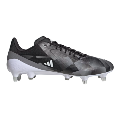 Chaussures Rugby Adizero RS15 Ultimate (SG) Crampons hybrides Terrain Gras Black/White/Grey - Adidas