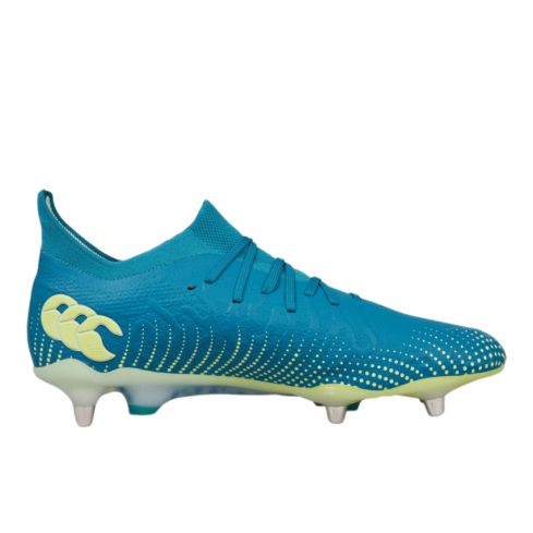 Chaussures Rugby Speed Infinite Elite SG Crampons Hybrides Tout Terrain Bleu/Vert - Canterbury