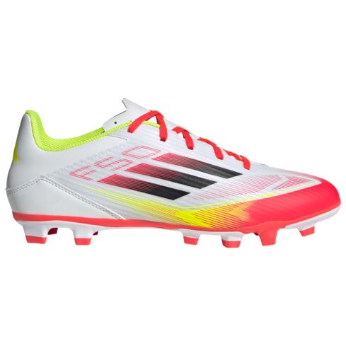 Chaussures Rugby F50 Club FG/MG Crampons Moulés Terrain Sec Blanc/Fluo/Rose - Adidas