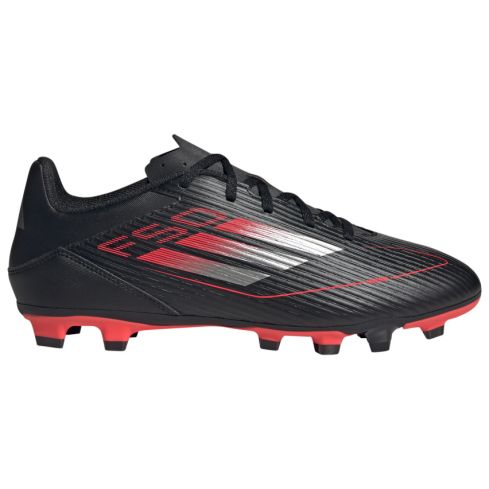 Chaussures Rugby F50 Club FG/MG Crampons Moulés Terrain Sec Noir/Rouge - Adidas