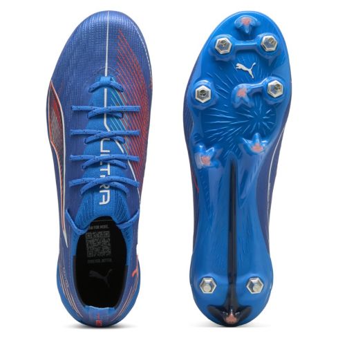 Chaussures Rugby Ultra 6 Ultimate MXSG Crampons Hybrides Terrain Gras / Mixte Bleu Orange - Puma