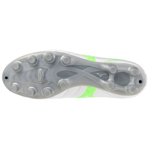 Chaussures Rugby Monarcida Neo III Select Crampons Moulés Terrain Sec Vert/Blanc - Mizuno
