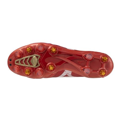 Chaussures Rugby MORELIA NEO BETA ELITE MIX Crampons Hybrides Rouge - Mizuno