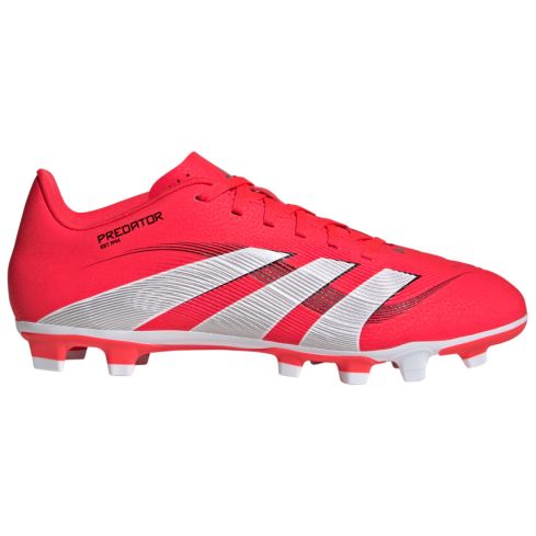 Chaussures Rugby Predator Club FG/MG Crampons Moulés Terrain Sec Rouge/Blanc - Adidas