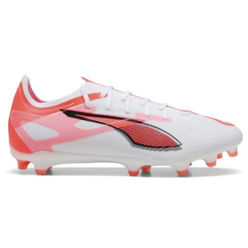 Chaussures rugby ULTRA 5 MATCH FG/AG Crampons Moulés Terrain Sec Blanc/Rouge - Puma