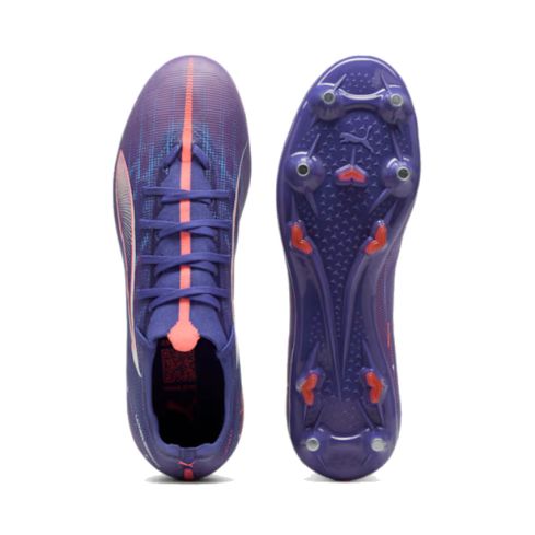 Chaussures Rugby Ultra 5 Match MxSG Crampons Hybrides Tout Terrain Violet - Puma