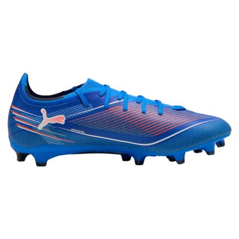 Chaussures Rugby Ultra 6 Match FG/AG crampons moulés Terrain Dur Bleu et Rouge - PUMA
