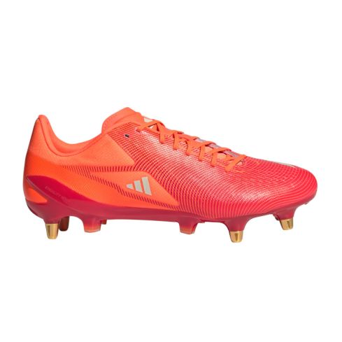 Chaussures Rugby Adizero RS15 Pro SG Crampons Hybrides Tout Terrain Rouge et orange - Adidas