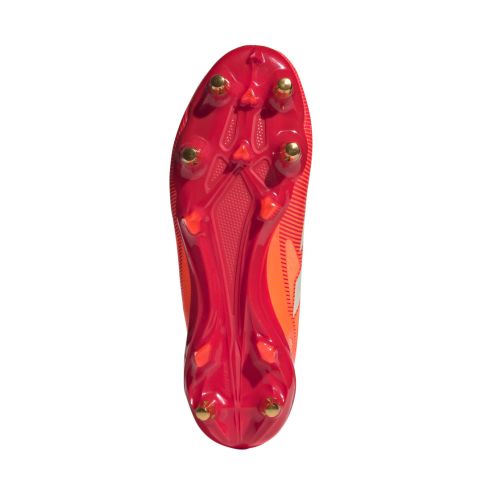 Chaussures Rugby Adizero RS15 Pro SG Crampons Hybrides Tout Terrain Rouge et orange - Adidas