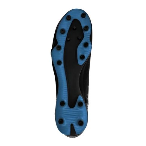Chaussures Rugby Scratch Enfant Kombat Player EV (FG) Crampons Moulés Noir Bleu - Kappa