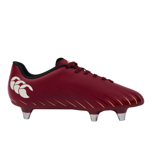 Chaussures Rugby Enfant Speed Falcon SG Crampons Vissés Rouge - Canterbury