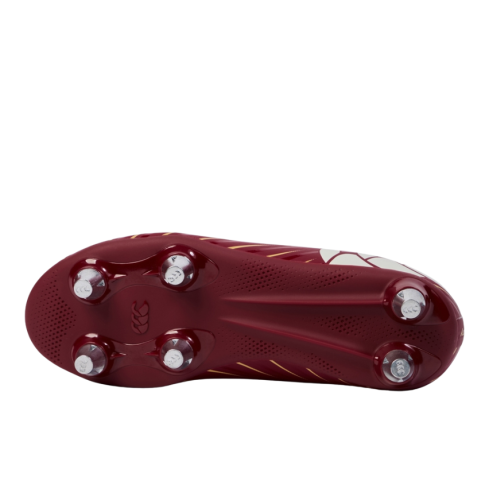 Chaussures Rugby Enfant Speed Falcon SG Crampons Vissés Rouge - Canterbury