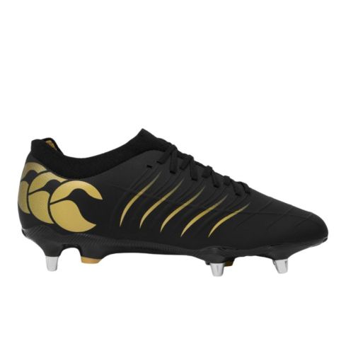 Chaussures Rugby PHOENIX 2.0 PRO SG Crampons Hybrides Terrain Gras Noir - Canterbury