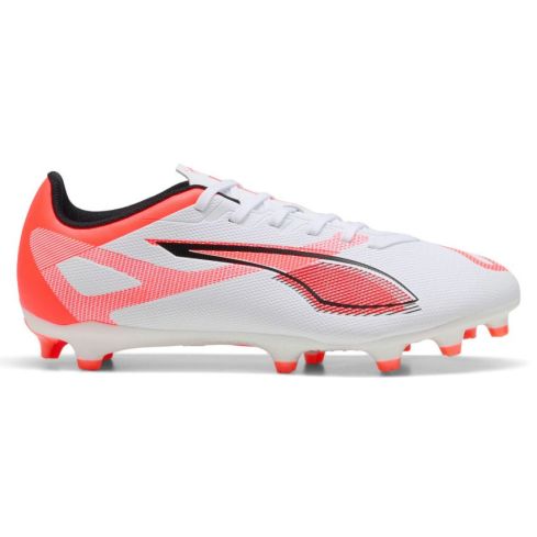 Chaussures Rugby Ultra 5 Play FG/AG Crampons Moulés Terrain Sec Blanc/Rouge - Puma