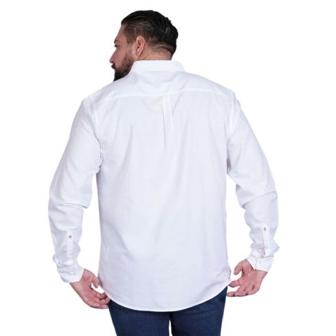 Chemise Rugby manches longues French Rugby Club Blanche - Ruckfield