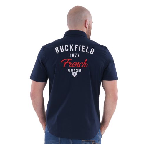 Chemisette Rugby Manches Courtes French Rugby Club Marine - Ruckfield