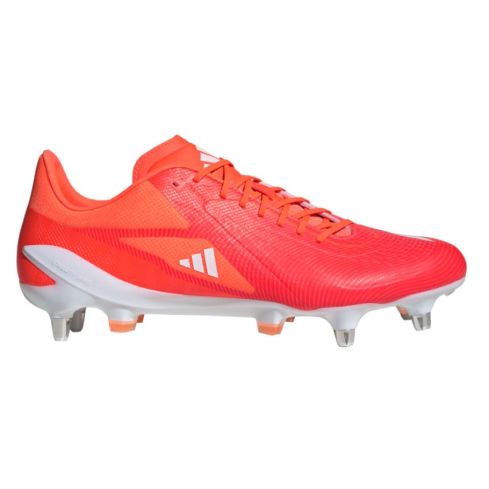 Chaussures Rugby Adizero RS15 Ultimate (SG) Crampons Hybrides Tout Terrain Rouge et Orange - adidas