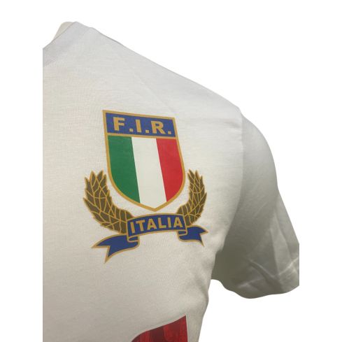 T-Shirt Rugby Italie Blanc - MACRON