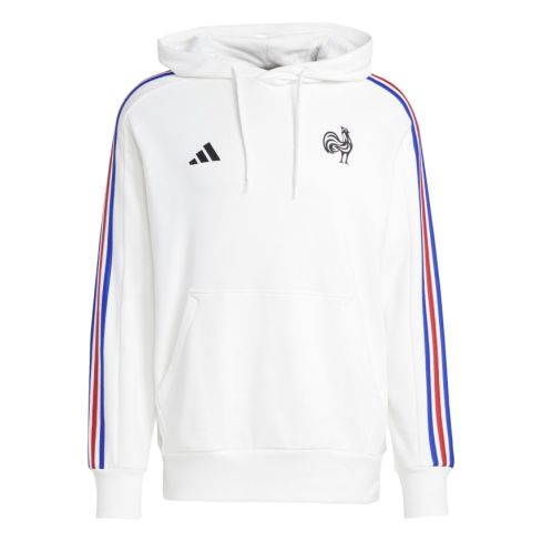 Sweat à capuche Rugby France Essentiel Blanc - Adidas