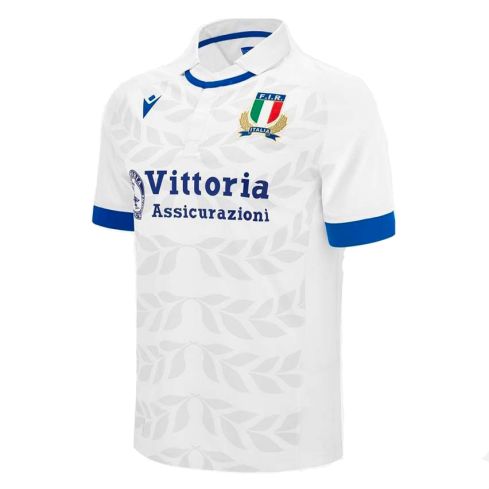 Maillot Rugby Italie Extérieur 2023/24 Blanc - Macron