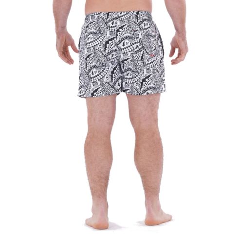 Short de Bain Maori Rugby blanc - Ruckfield