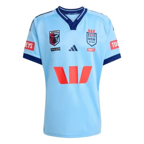 Maillot Rugby Domicile Nouvelle-Galles du Sud adidas bleu ciel