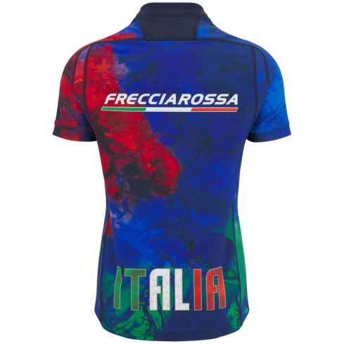Maillot Rugby Entraînement Italie 2025/2026 Bleu marine - Macron