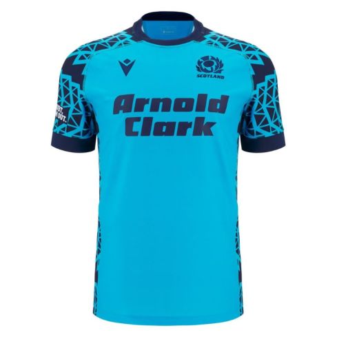 Maillot Rugby Entraînement Écosse Bleu Néon 2025/2026- Macron