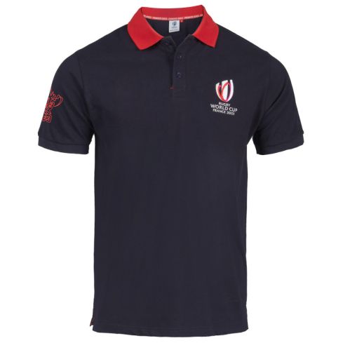 Polo Coupe du Monde de Rugby France 2023 Bleu Logo - Sportfolio