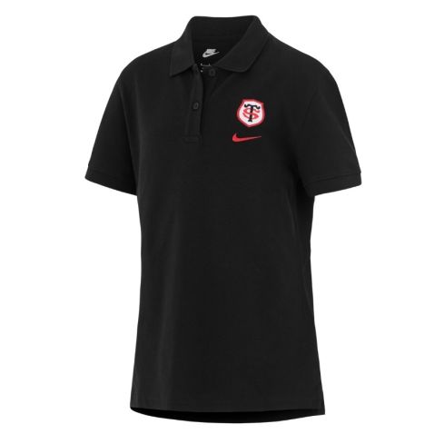Polo Rugby Femme Piqué Stade Toulousain Noir 2025/2026 - Nike