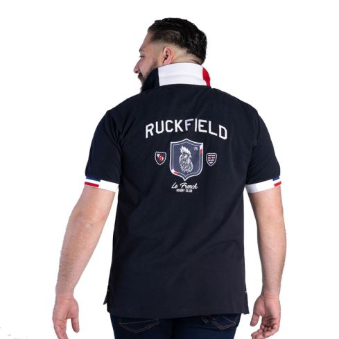 Polo Rugby French Rugby Club Manches Courtes Bleu Marine - Ruckfield