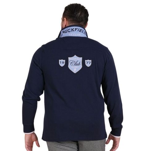 Polo Rugby manches longues Bleu Marine Le Club - Ruckfield