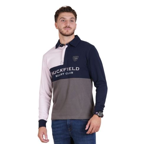 Polo Rugby manches longues multicolores Le Club - Ruckfield