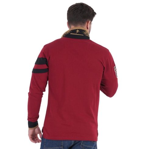 Polo Rugby Maori Rouge foncé - Ruckfield