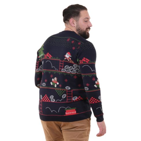 Pull De Noël Bleu Marine - Ruckfield