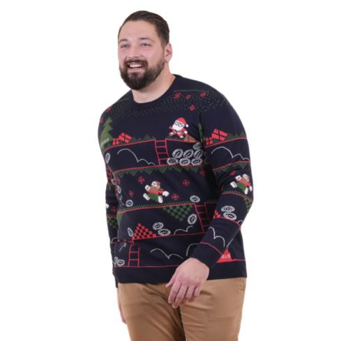 Pull De Noël Bleu Marine - Ruckfield