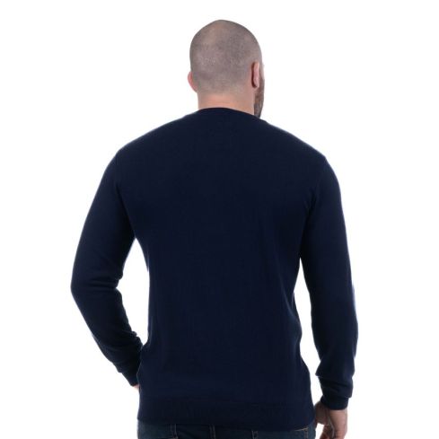 Pull col rond bleu marine Héritage Rugby Sans équipe - Ruckfield