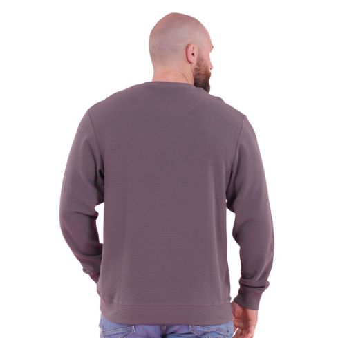 Pull léger col rond gris foncé Rugby - Ruckfield