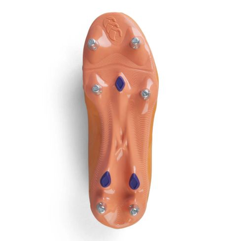 Chaussures Rugby Phoenix Genesis Team SG Crampons Hybrides Tout Terrain Orange - Canterbury