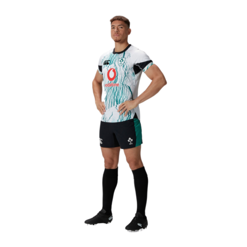 Short Rugby Match Alternatif Irlande Noir/Vert 2024/2025 - Canterbury
