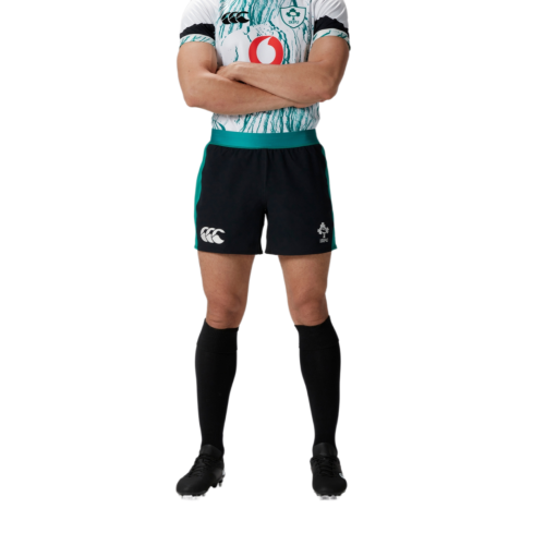Short Rugby Match Alternatif Irlande Noir/Vert 2024/2025 - Canterbury