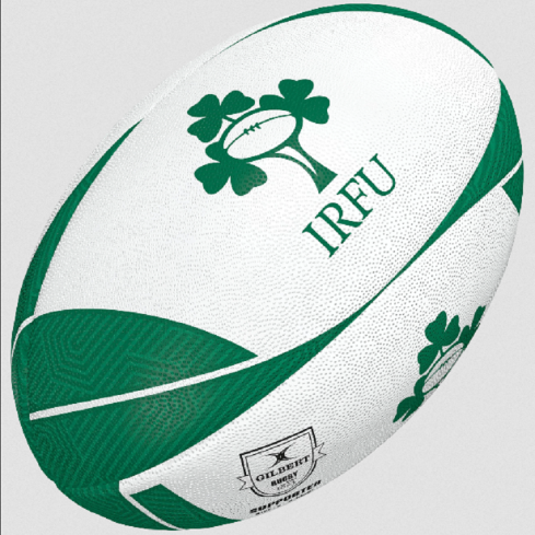 Ballon Rugby Supporter IrlandeTaille 5 - Gilbert