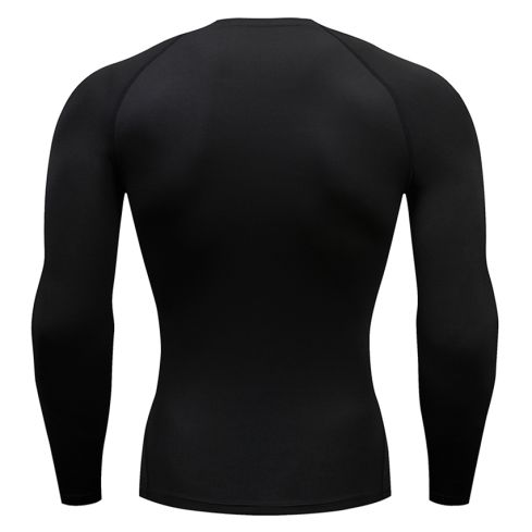 Sous Maillot Thermique Rugby Enfant Manches Longues Noir