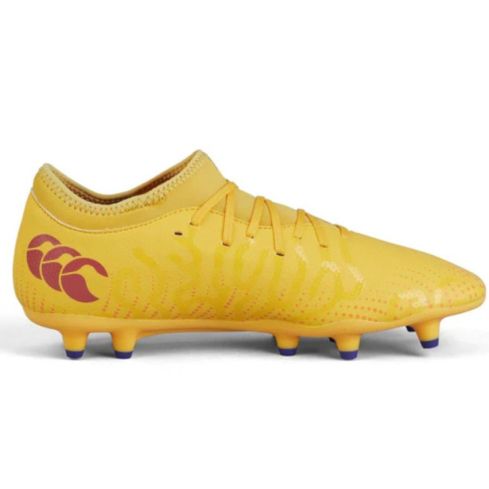Chaussures Rugby Speed Infinite Team FG Crampons Moulés Terrain Sec Jaune - Canterbury