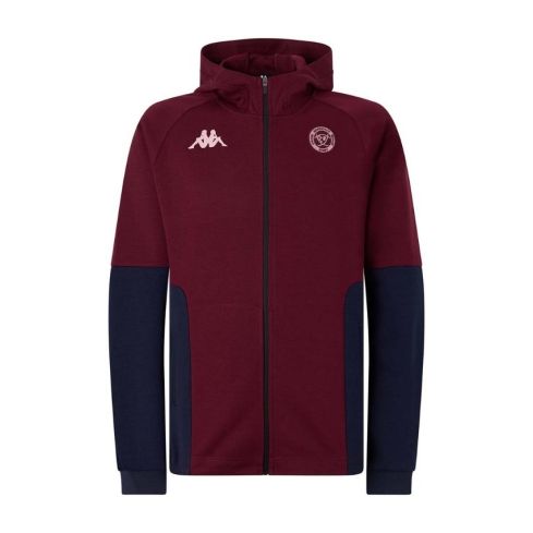Sweat à Capuche Zippé Rugby Bordeaux Bègles Marine 2025/2026 - Kappa