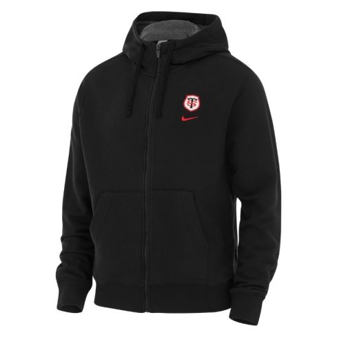 Sweat À Capuche Zippé Rugby Stade Toulousain Noir 2025/2026 - Nike