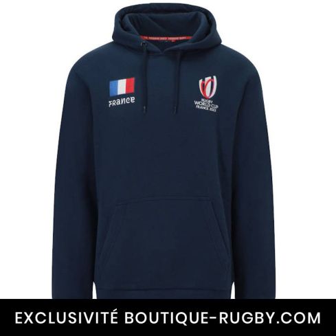 Sweat à Capuche France Coupe du Monde de Rugby France 2023 bleu - Sportfolio