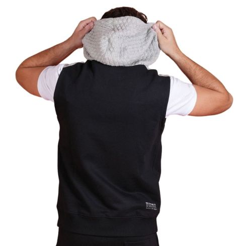 Sweat Sans Manche Rugby Jonah Lomu Noir - Ruckfield